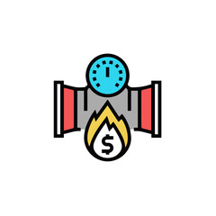 Oil icon symbol vector image Illustration
