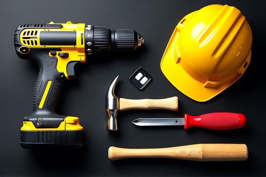 Construction Tools Still Life