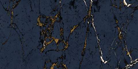 luxury blue marble texture with golden veins