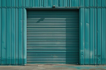 Automatic metal roller door for factory  storage  garage  and warehouse.