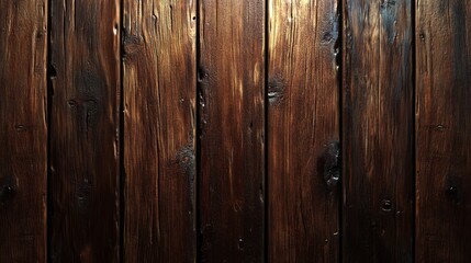 Obraz premium A Close-Up View of Dark Brown Wooden Planks