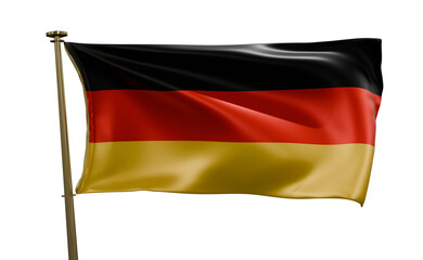 Germany flag isolated on white