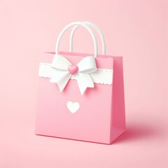 pink shopping bag
