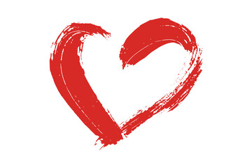 Simple hand drawn heart drawing illustration Scribble heart doodle Love clipart