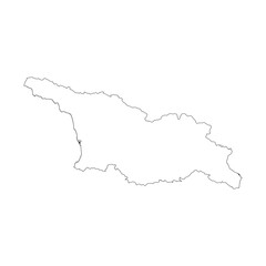 Georgia blank outline map