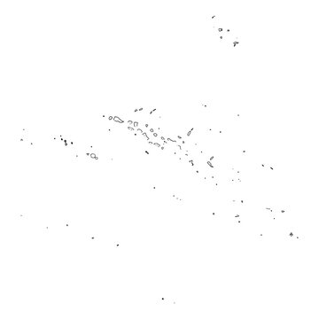 French Polynesia blank outline map