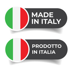 Made in Italy label stamp