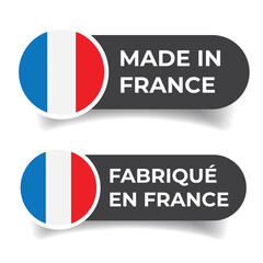 Made in France label stamp