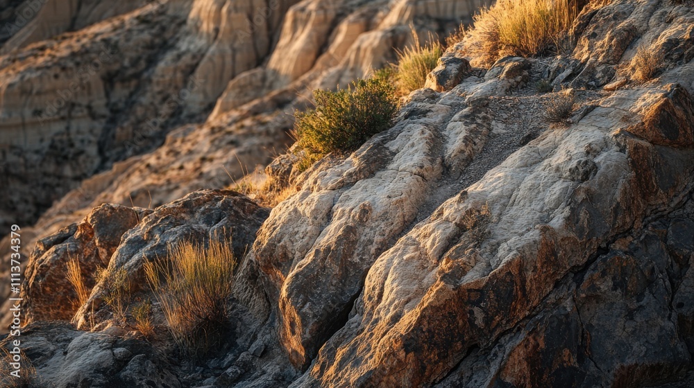 Poster this captivating view highlights distinctive rock formations, showcasing the textures and colors sha
