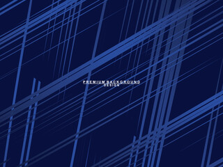 Premium background design with diagonal dark blue stripes pattern. Vector horizontal template for digital luxury business banner, contemporary formal invitation, luxury voucher, prestigious gift certi