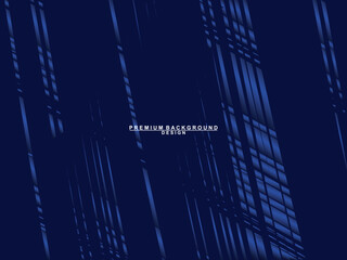 Premium background design with diagonal dark blue stripes pattern. Vector horizontal template for digital luxury business banner, contemporary formal invitation, luxury voucher, prestigious gift certi