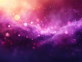 Dreamy Abstract Background with Soft Bokeh Lights in Pastel Purple Watercolor Style