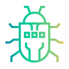 infected Line Gradient Icon