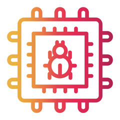 infected Line Gradient Icon