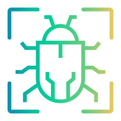 infected Line Gradient Icon