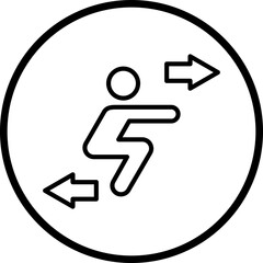 Squat Icon Style
