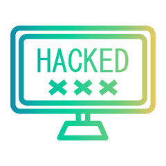 computer Line Gradient Icon