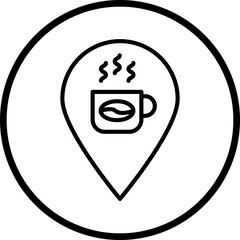 Cafe Location Icon Style