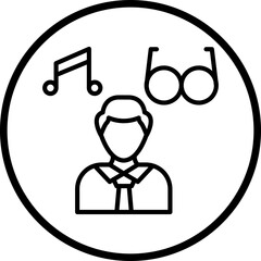 Hipster Lifestyle Icon Style