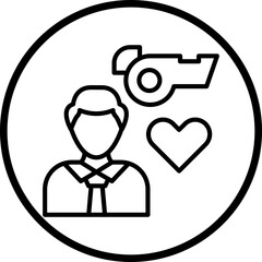 Life Coach Male Icon Style