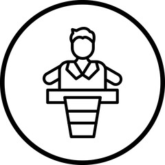 Giving Speech Icon Style