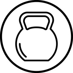 Kettlebell Icon Style