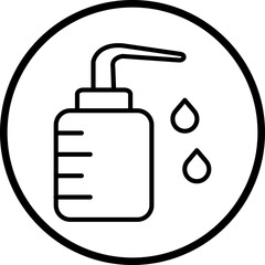 Wash Bottle Icon Style