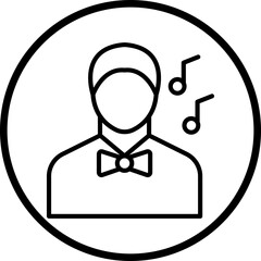 Musician Male Icon Style