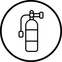 Diving Tank Icon Style