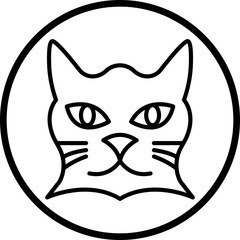 Cat Icon Style
