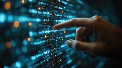 man hand touching on search bar for search engine optimization or seo concept to find information or data by internet connection internet network database information syste