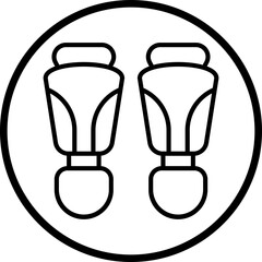 Knee Guards Icon Style