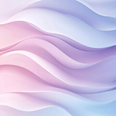 Abstract Pastel Wave Background  Soft Pink  Purple  Blue Curves