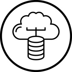 Cloud Storage Icon Style