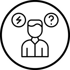 Anxiety Disorder Icon Style