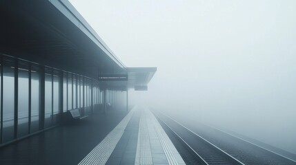 Obraz premium Mysterious Passage Through the Fog