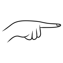 Obraz premium hand pointing finger