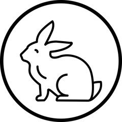 Easter Bunny Icon Style