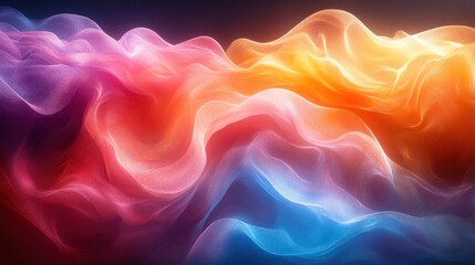 Fototapeta premium Abstract colorful flowing waves, vibrant hues.