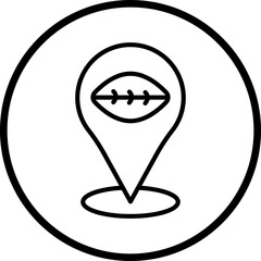 Rugby Location Icon Style