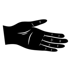 hand gesture logo illustration