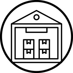 Warehouse Icon Style