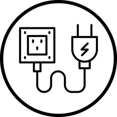 Power Socket Icon Style