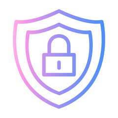 cyber security Line Gradient Icon