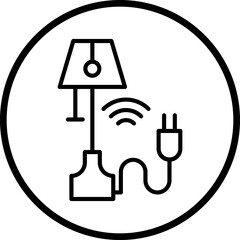 Smart Lamp Icon Style
