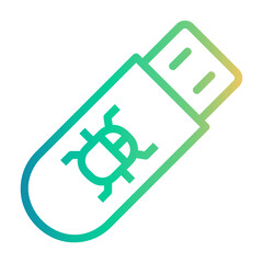 pendrive Line Gradient Icon