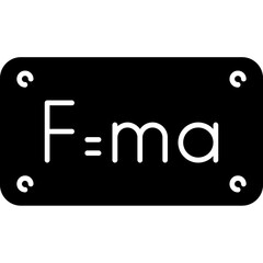 Newton's Second Law (F=ma) Icon