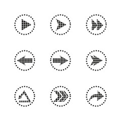 icon direction interface arrow vector design
