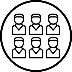 Party Crowd Icon Style