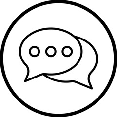 Speech Bubble Icon Style